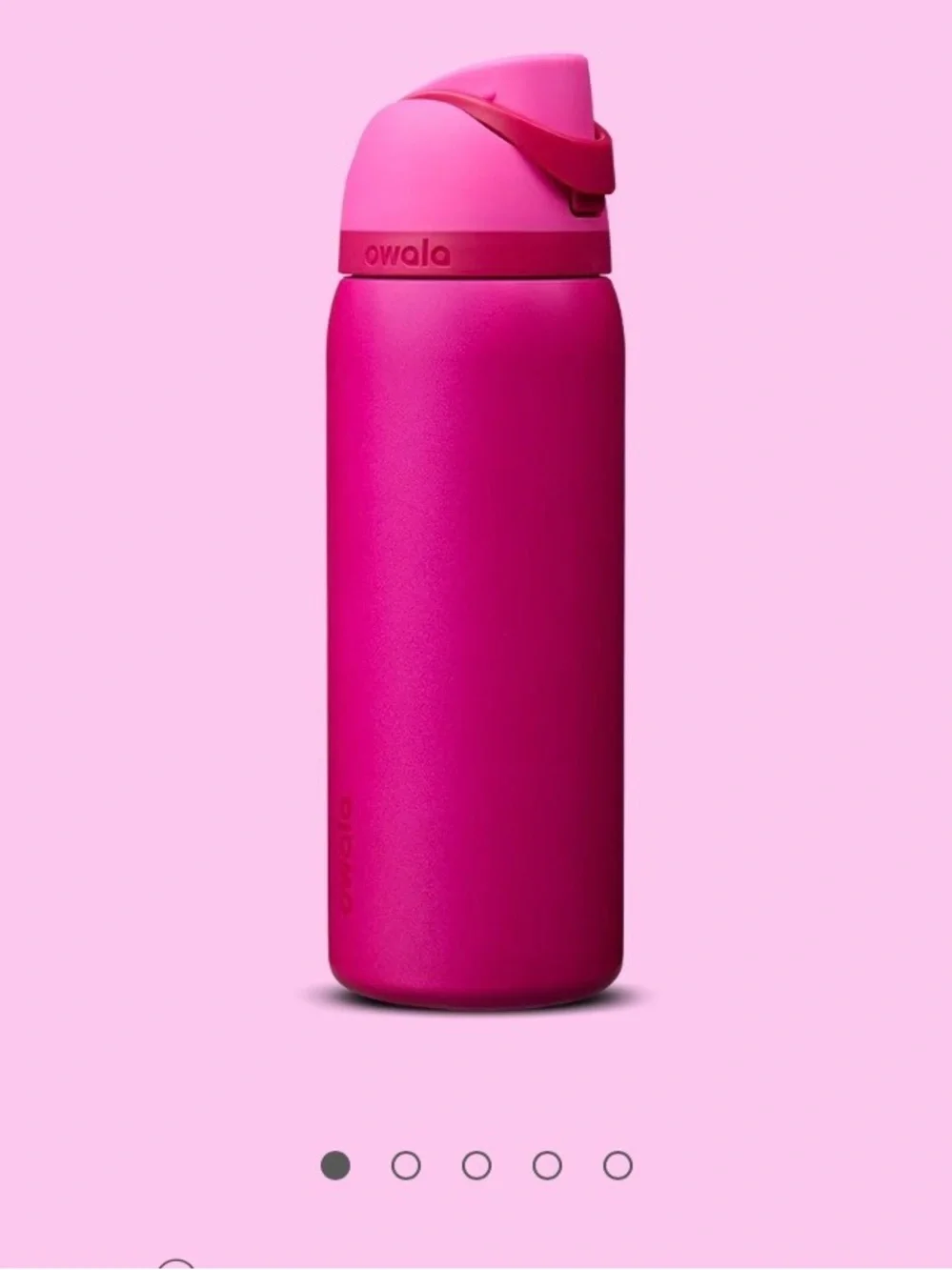 Owala.32.0z Insulated Leak-Proof Water Bottle with Built-In Straw — Magenta Pink